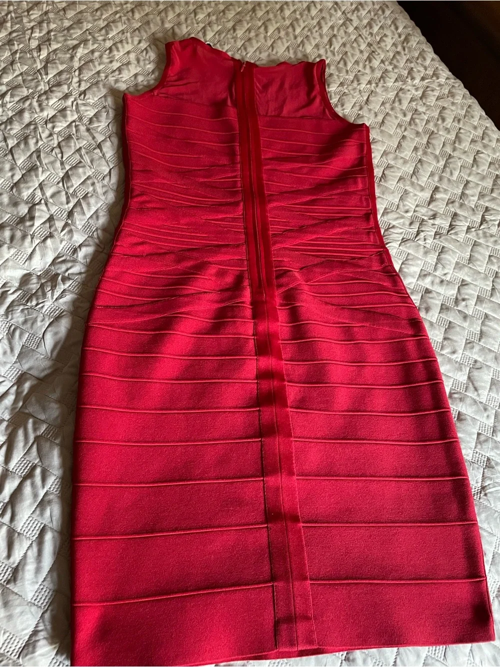 Dress the Population Red Sleeveless Bodycon Dress